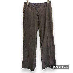 Ann Taylor Loft Petites Julie Gray Dress Trouser Pants Gray Plaid Stretch 2P